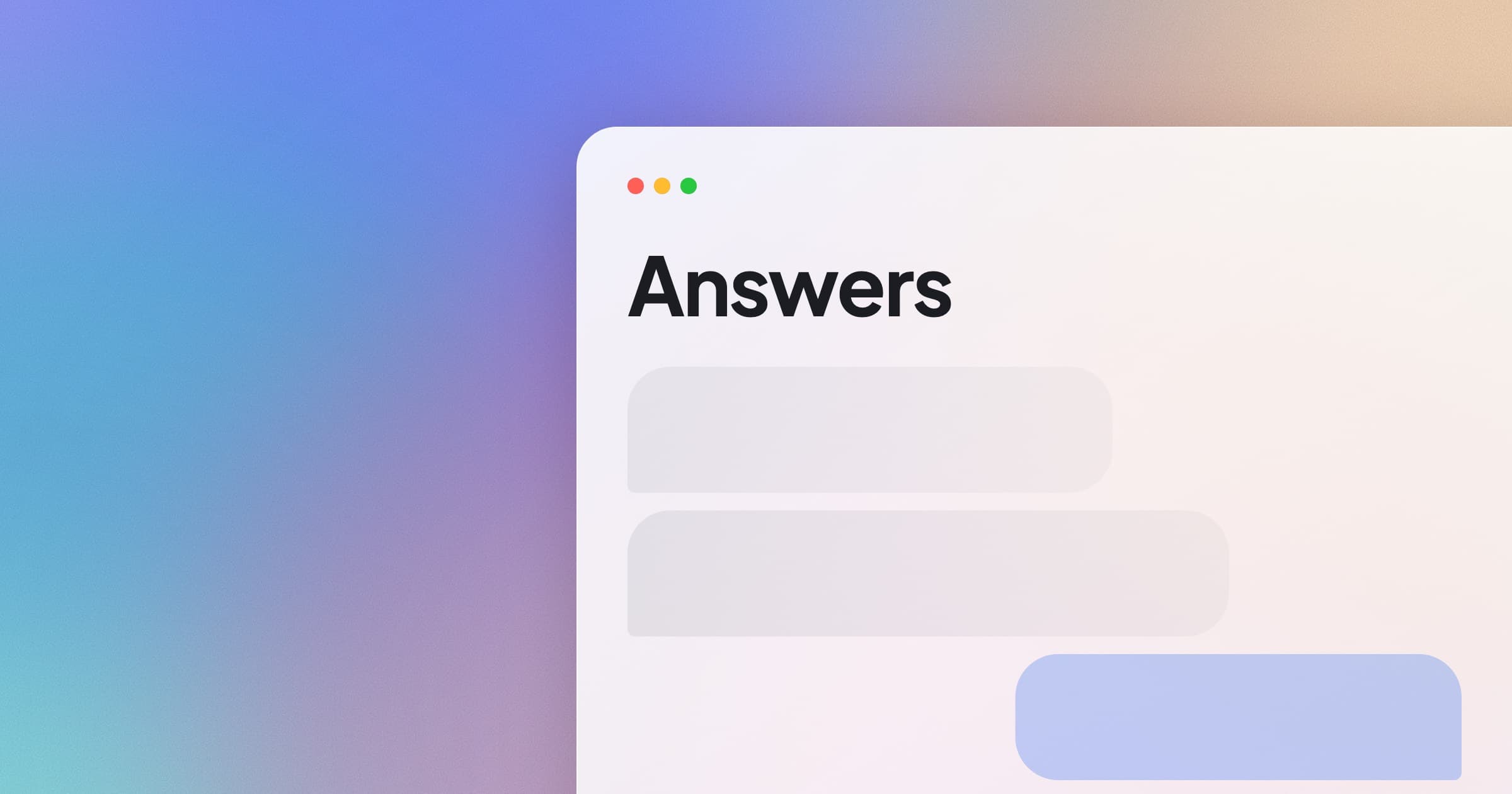 "I need to be the one who answers"