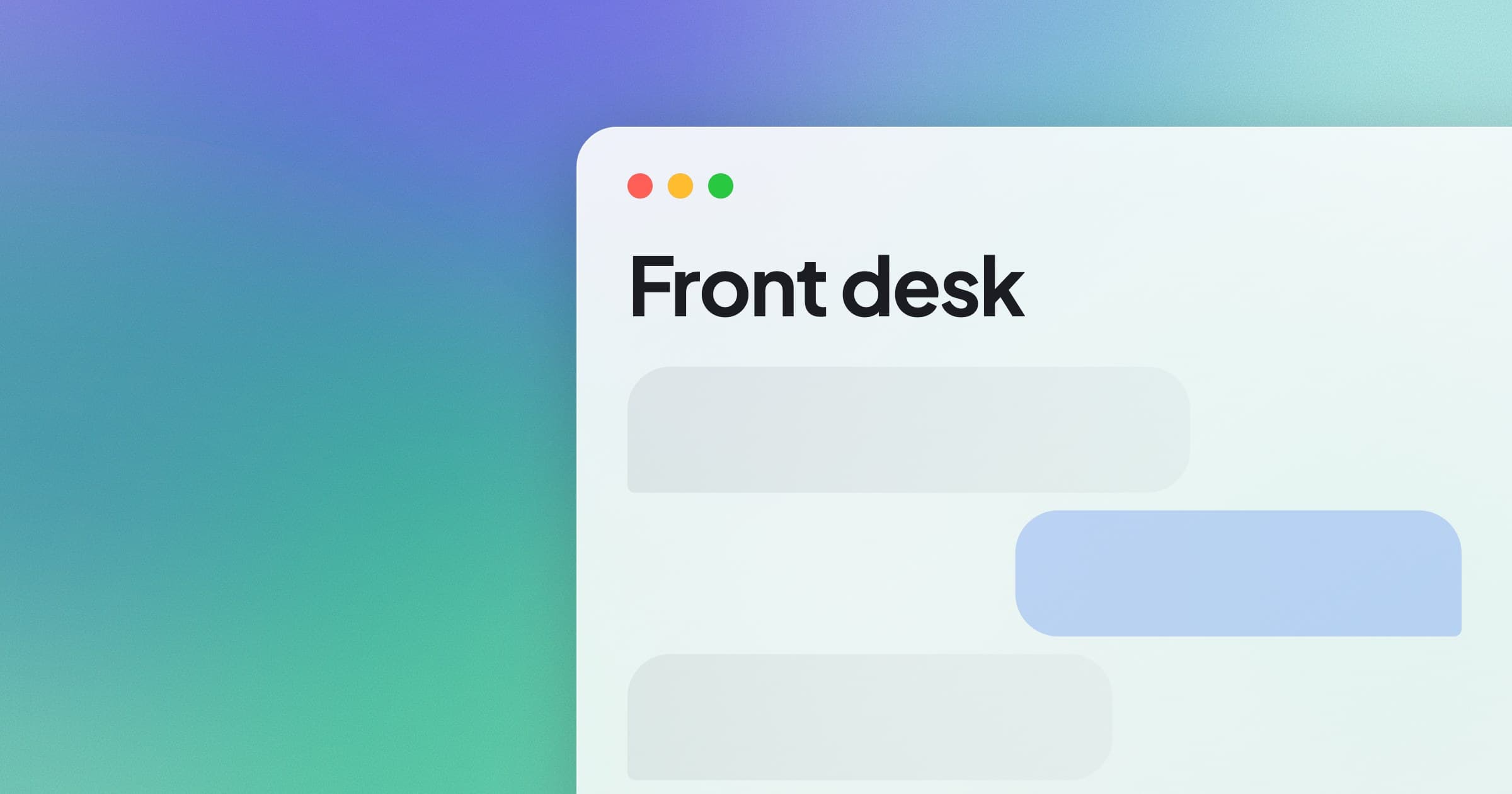 What is an AI front desk?